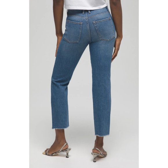 NWT Good American Good Vintage Distressed High Waist Frayed Jeans 25 - Picture 4 of 4